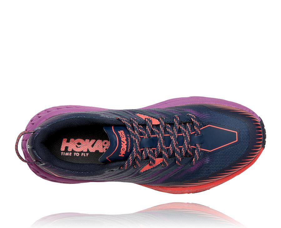 Hoka One One Trailsko Dame - Speedgoat 4 - Mørkeblå - 271458NZF